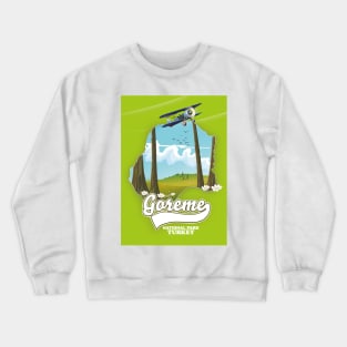 Goreme national park Turkey Map Crewneck Sweatshirt